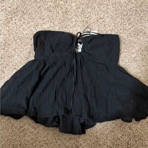 Princess Polly Black Strapless Top